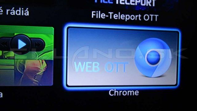 Ako nastaviť WEB OTT na webbrovser Chrome