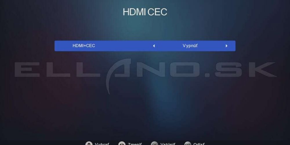 Návod na nastavenie funkcie HDMI-CEC na uClan D-BOX 4K CI+
