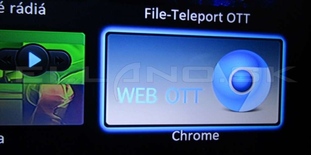 Ako nastaviť WEB OTT na webbrovser Chrome